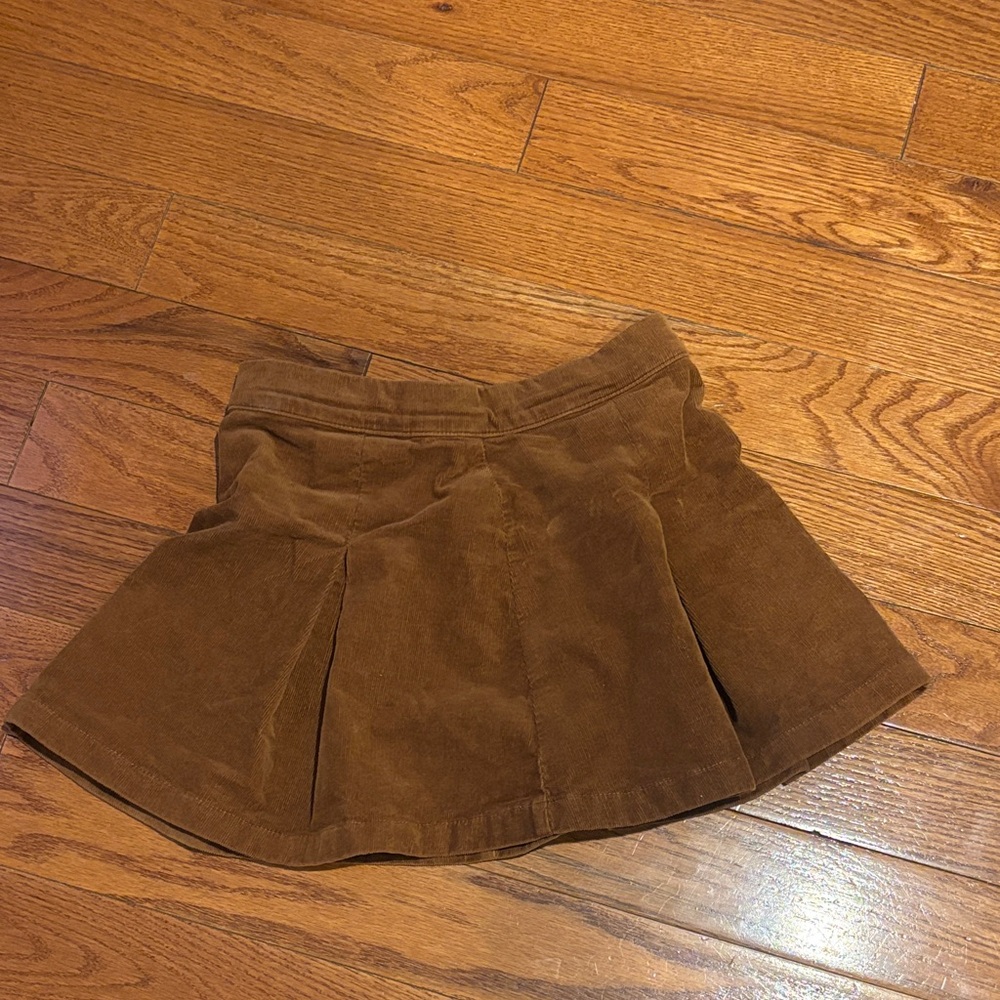 JCrew Girls Crewcuts Warm Brown Corduroy Skirt Size 12